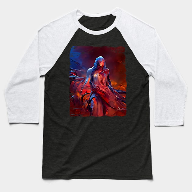 Abstract Vecna Baseball T-Shirt by Meca-artwork